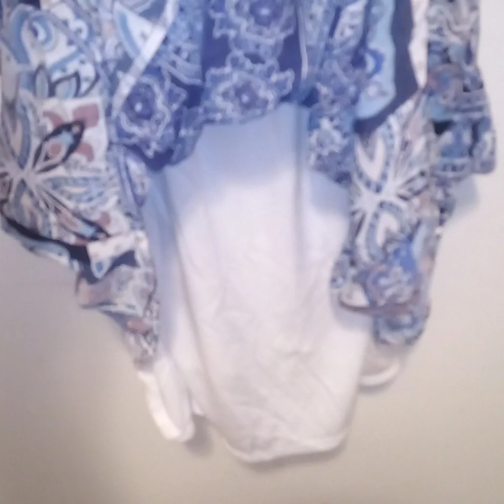 NWT - Altar'd State Sleeveless Summer Blue Floral Dress - Size L - Picture 9 of 10